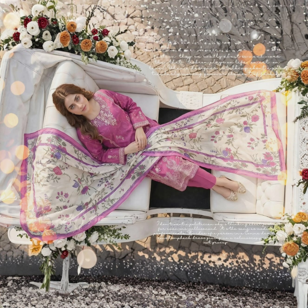 Mashaim Brand Digital Printed Lawn 3pc
