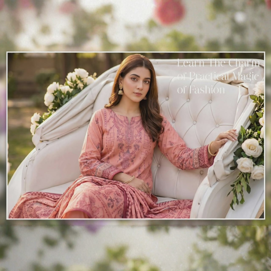 Mashaim Brand Digital Printed Lawn 3pc