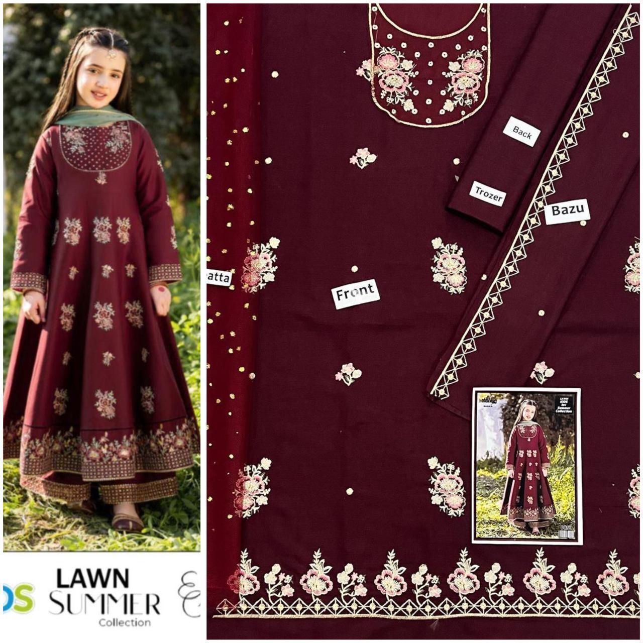 Kids 3Pc’s Cotton - Lawn
