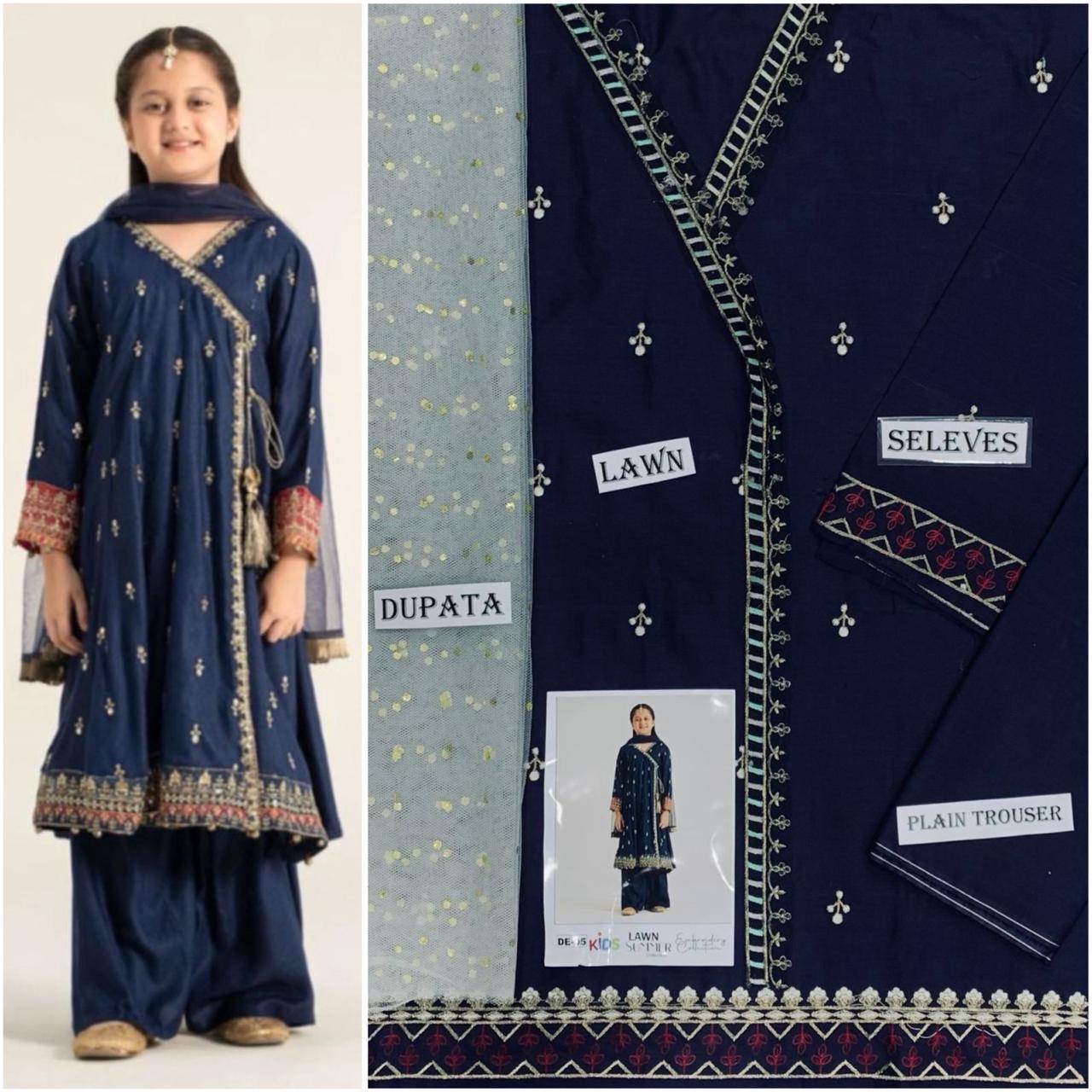 Kids 3Pc’s Cotton - Lawn