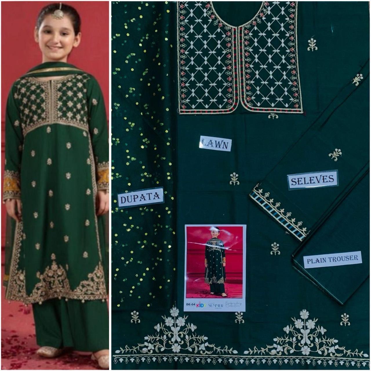 Kids 3Pc’s Cotton - Lawn