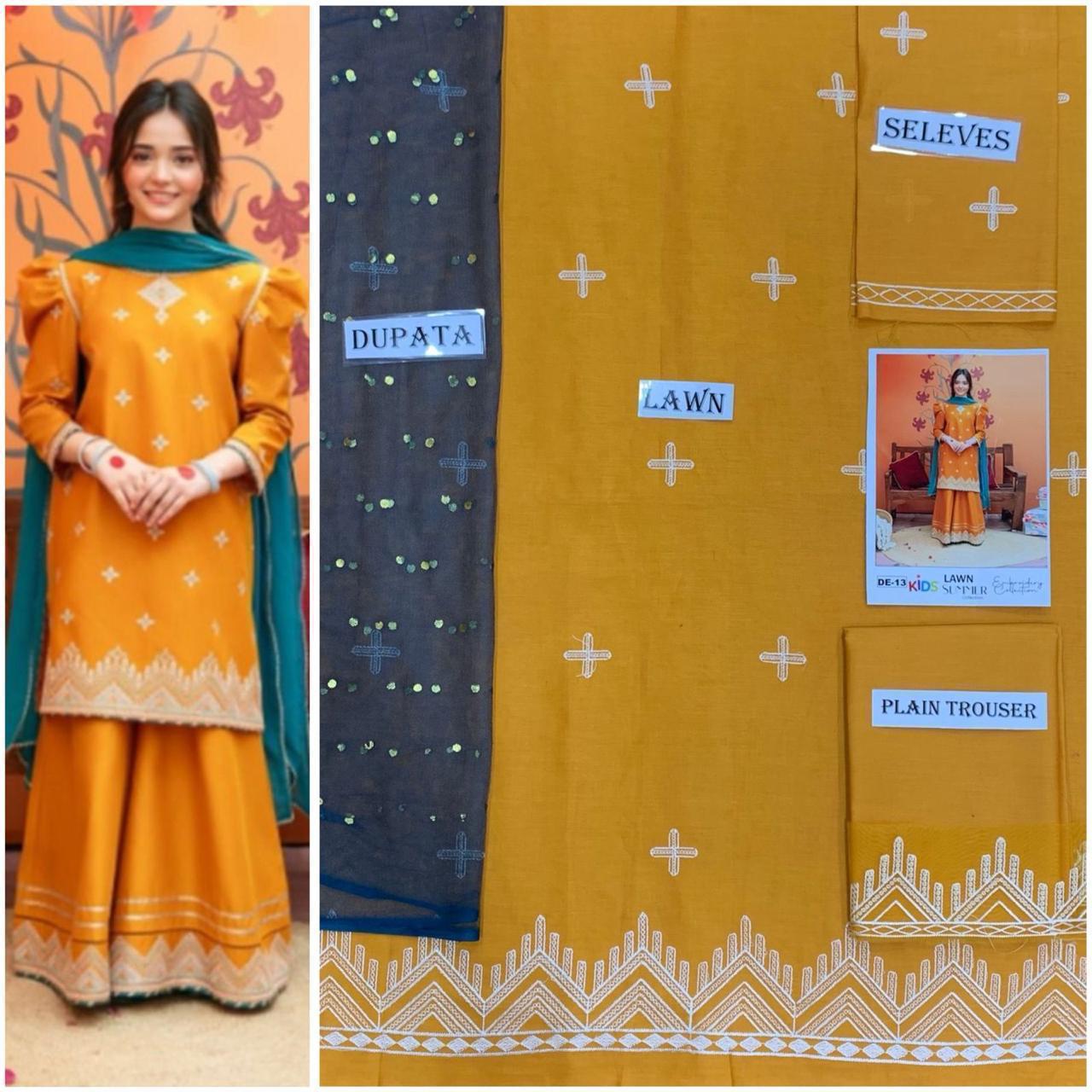Kids 3Pc’s Cotton - Lawn
