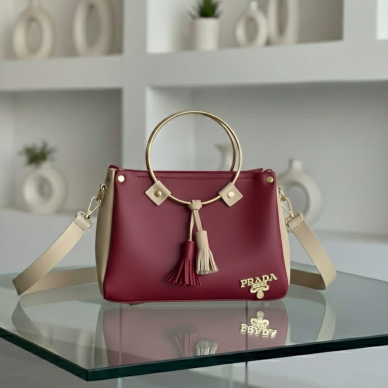 Mini Top-Handle Trapeze Bag