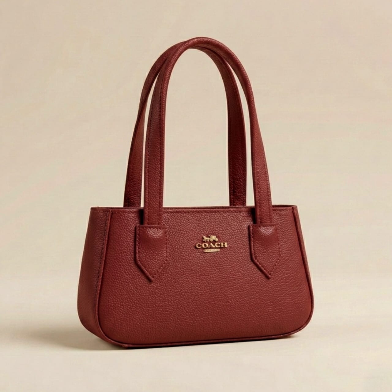 Elegant Beige Coach Mini Tote Bag for Women