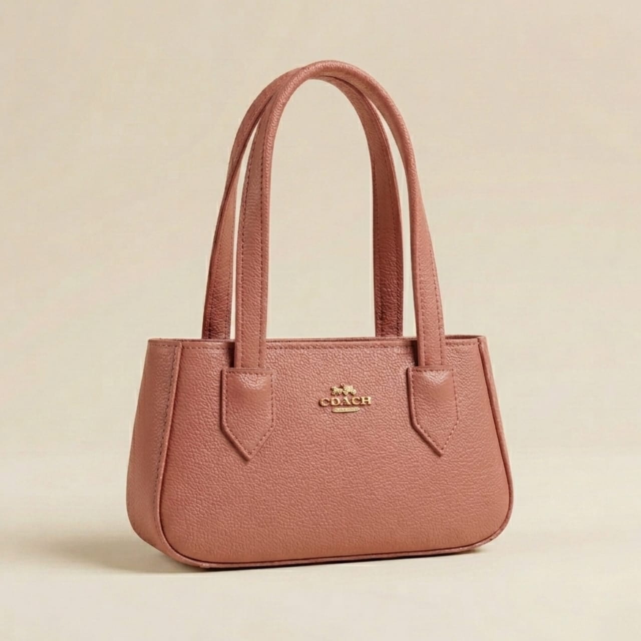 Elegant Beige Coach Mini Tote Bag for Women