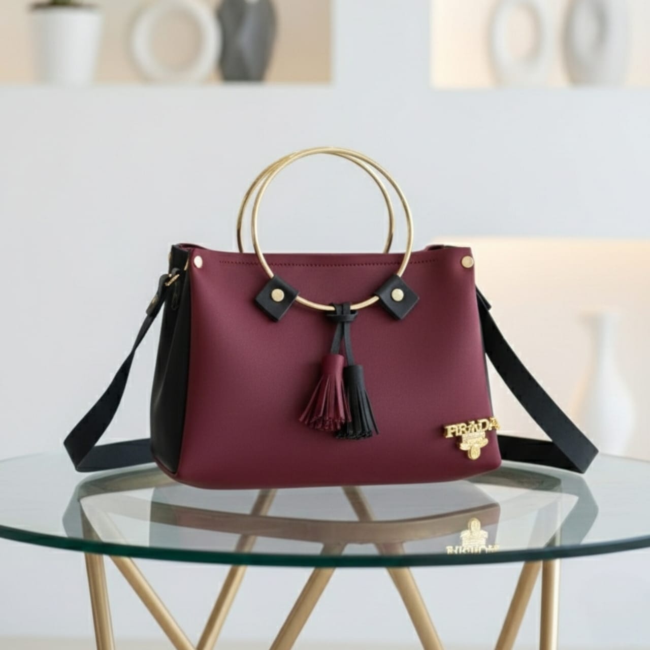Mini Top-Handle Trapeze Bag