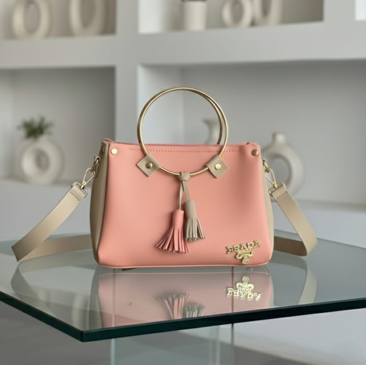 Mini Top-Handle Trapeze Bag