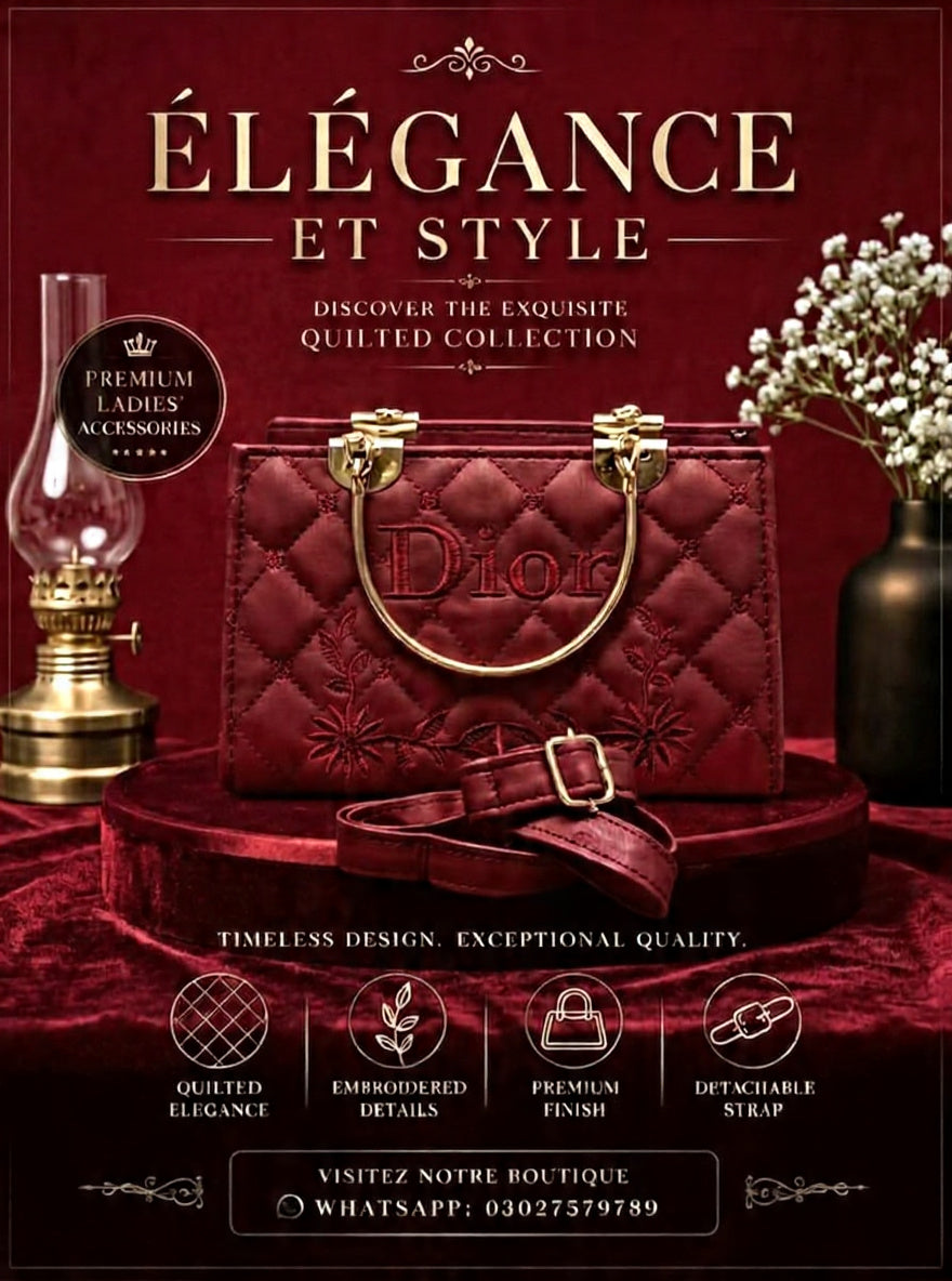 ✨ ALHAMDULILLAH – HAADI COLLECTION PRESENTS LUXURY LADIES ACCESSORIES ✨ 👜 DISCOVER THE EXQUISITE QUILTED BAG COLLECTION 👜