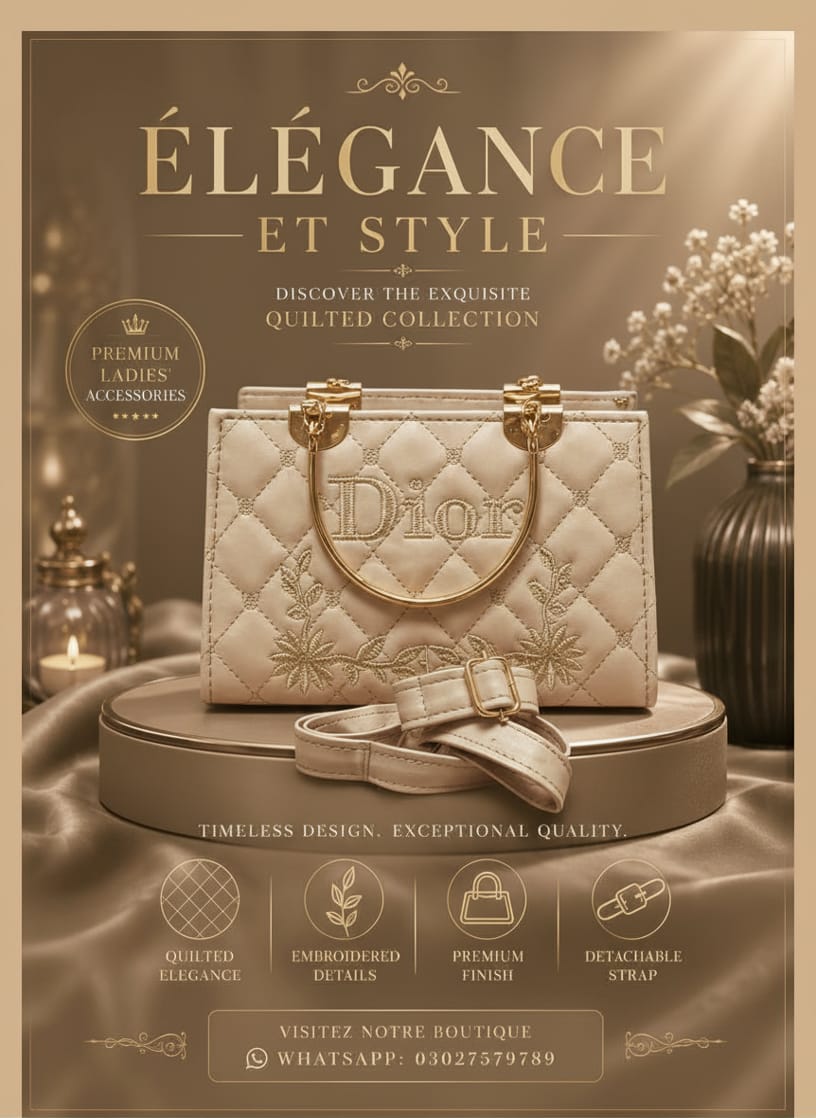 ✨ ALHAMDULILLAH – HAADI COLLECTION PRESENTS LUXURY LADIES ACCESSORIES ✨ 👜 DISCOVER THE EXQUISITE QUILTED BAG COLLECTION 👜